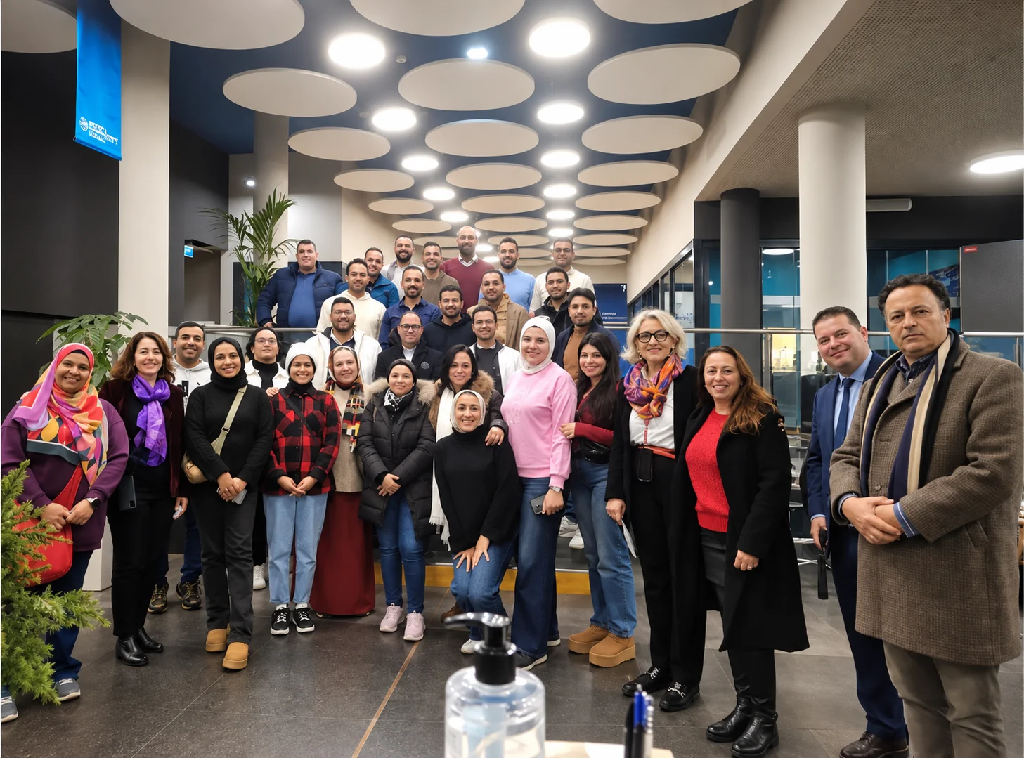 Walaa Elagami at a certificate ceremony in Paris